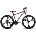 HILAND 26 Zoll Mountainbike für Damen und Herren, 3/6-Speichen-Rad/Multi-Speichen-Rad, 18 Gänge