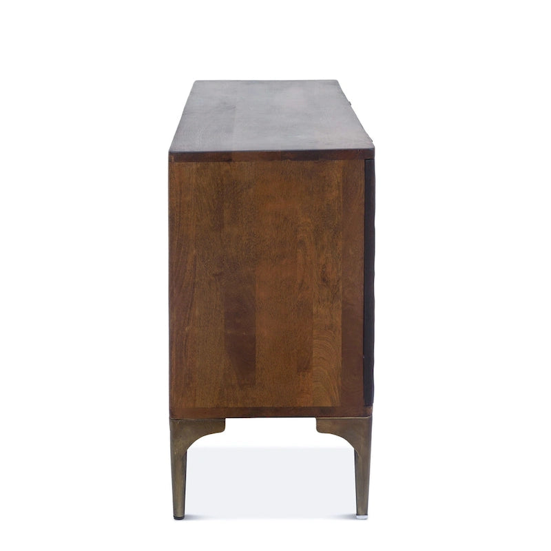 Sideboard aus zweifarbigem Mangoholz
