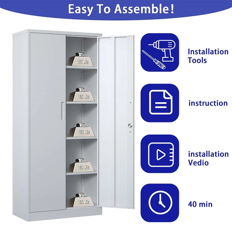 Metall-Garagenschrank