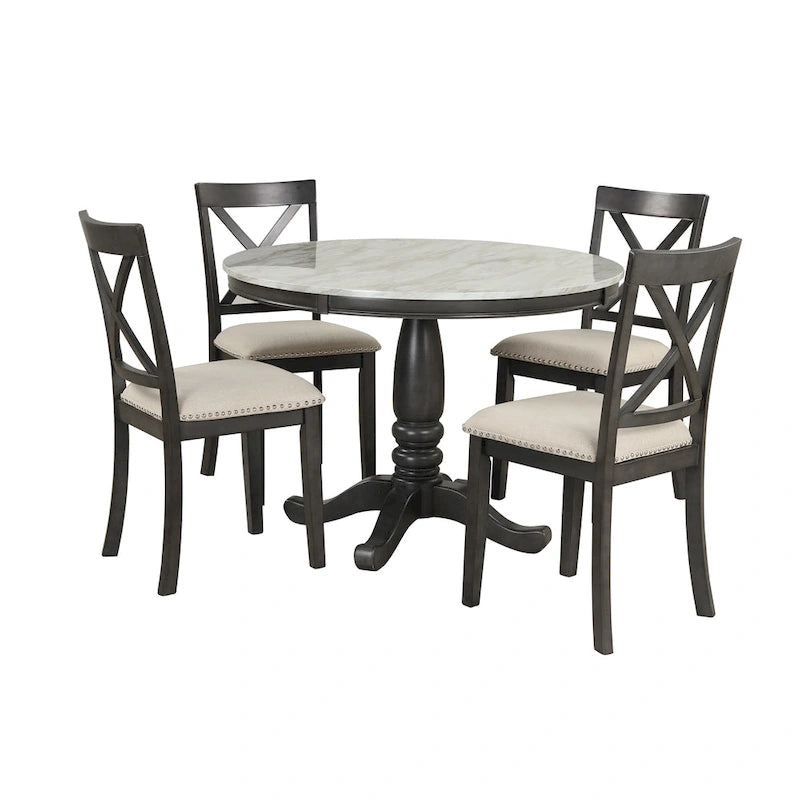 5-teiliges Esszimmerset für 4 Personen