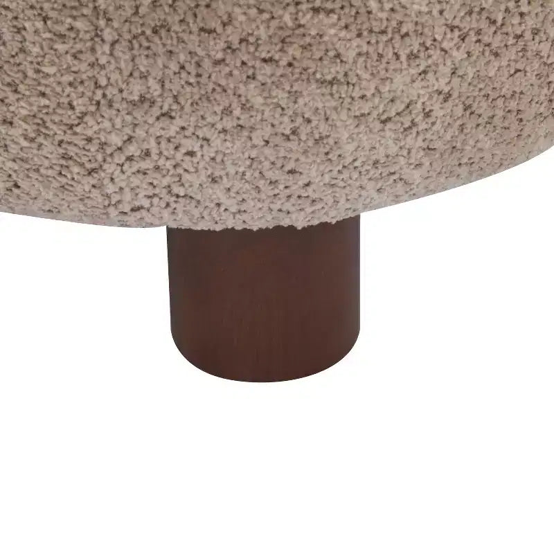 Christopher Knight Home Gareth moderner Akzent-Slipper-Sessel aus Holz mit Bouclé-Polsterung
