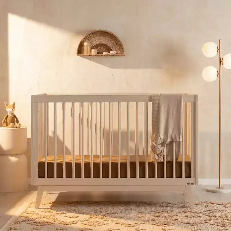 3-in-1 umwandelbares Kinderbett, massives europäisches Buchenholz, GREENGUARD Gold-zertifiziert, hergestellt in Italien