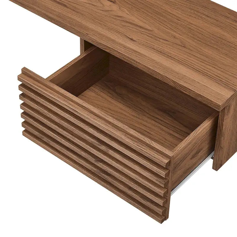 Render Wandmontierter Eckschreibtisch