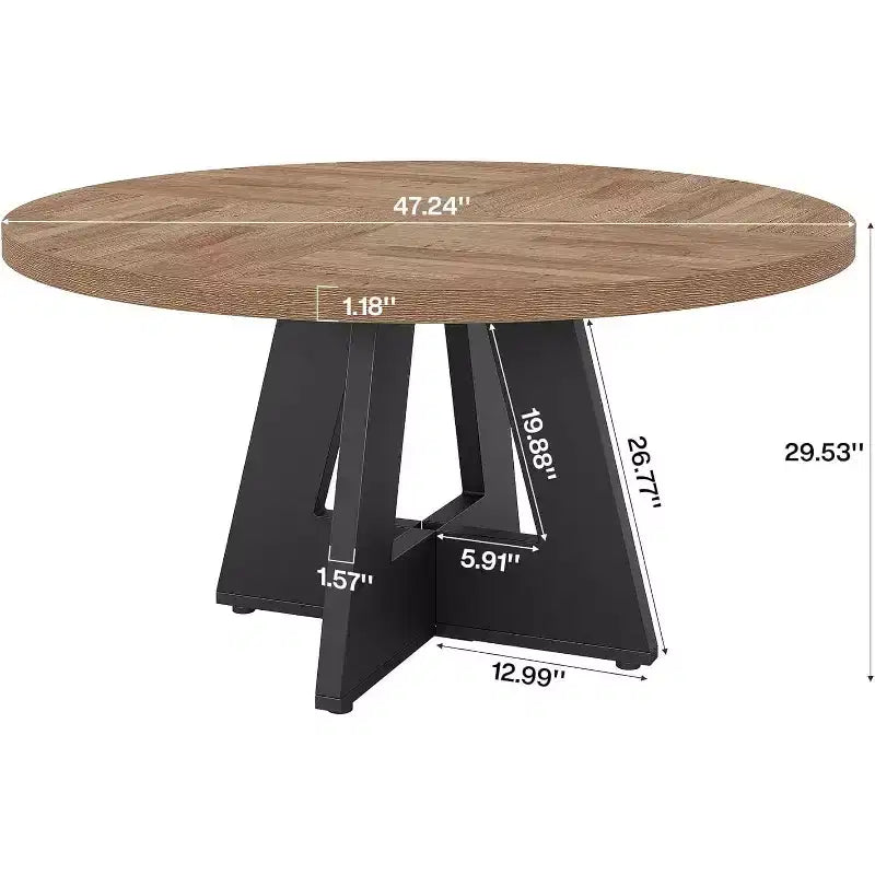 Runder Esstisch, 120 cm, für 4 Personen