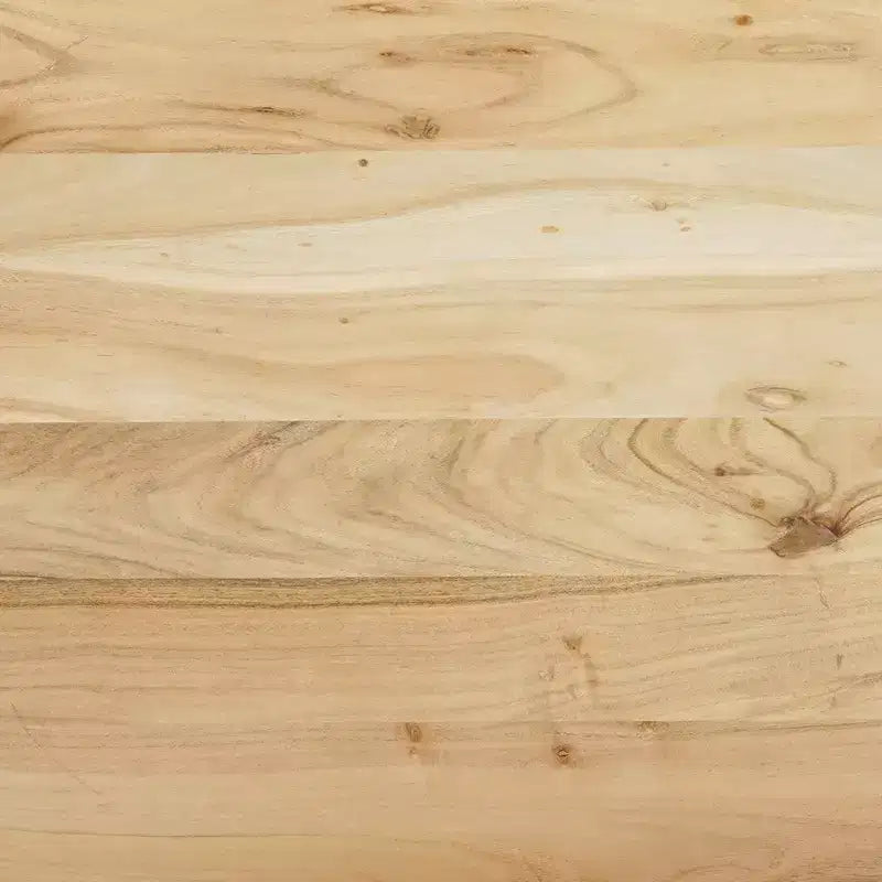 Royal Hampton Couchtisch, handgefertigt aus natürlichem Akazienholz, rechteckig, abgerundete Wasserfall-Tischplatte, 91 cm