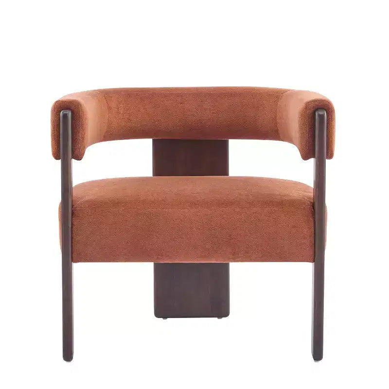 Christopher Knight Home Noah moderner Akzent-Sessel mit Polsterung und Gestell aus Kautschukholz