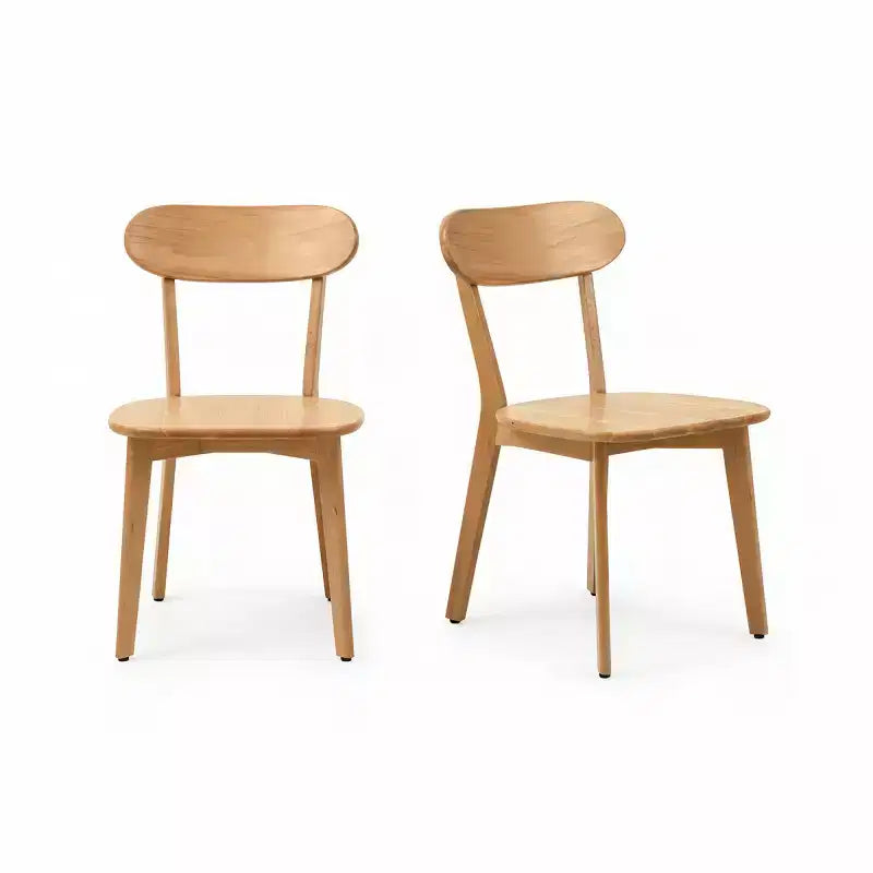 Set aus 2 Esszimmerstühlen aus Massivholz im Mid-Century-Modern-Stil, Küchenstühle für Esszimmer, Restaurant oder Wohnzimmer – Panipeachy