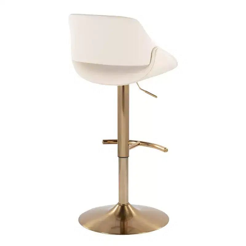 LumiSource 2er-Set Fabrico Verstellbare Barhocker PU