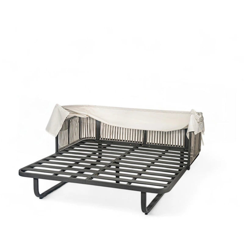 57 Outdoor-Tagesbett aus Rattan fürs Patio
