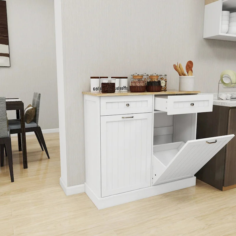Küchen-Müllschrank mit 2 Schubladen