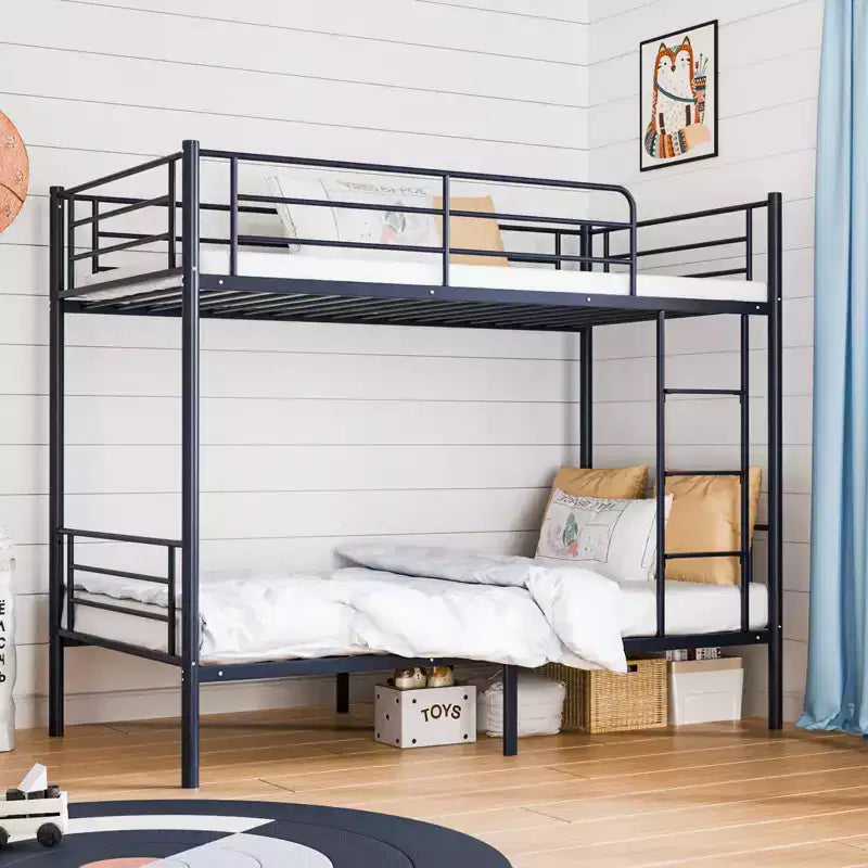 Karl Home Etagenbett aus Stahl für zwei Personen, mit Leiter, für Schlafzimmer oder Wohnheimzimmer, für Kinder und Erwachsene