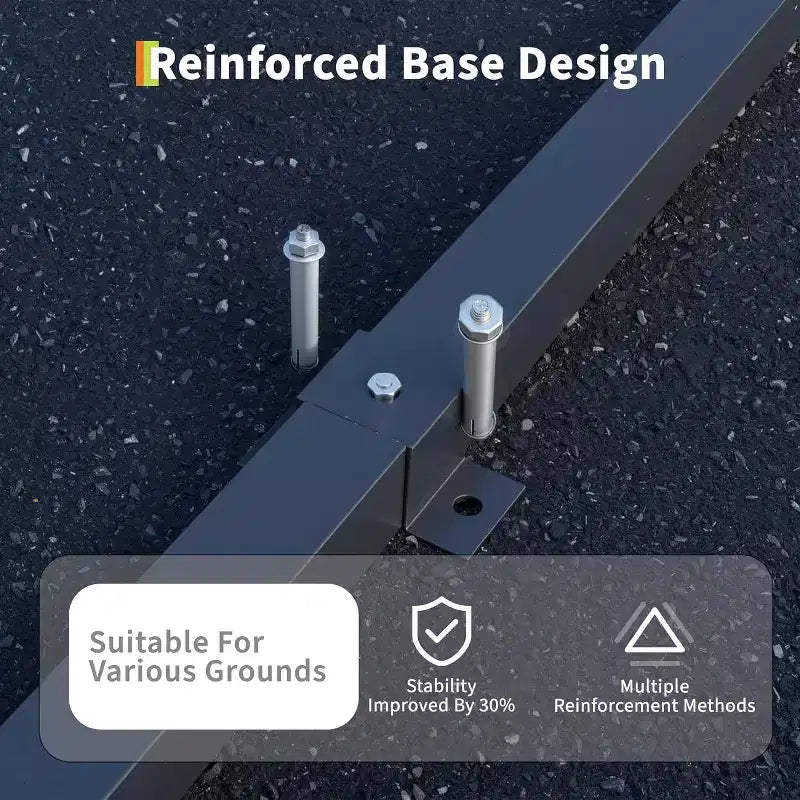 12 x 20 Fuß strapazierfähiger Stahl-Carport mit Verankerungs-Set