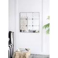 36 x 36 Zoll Wandspiegel mit traditioneller antiker Glasscheibe