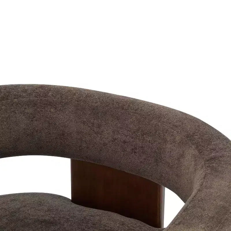 Christopher Knight Home Noah moderner Akzent-Sessel mit Polsterung und Gestell aus Kautschukholz