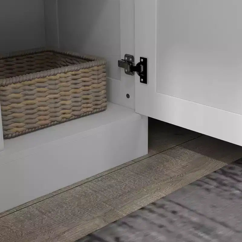 HOMCOM 71 Hoher Aufbewahrungsschrank im modernen Stil mit Ablagen für Schlafzimmer, Wohnzimmer oder Flur