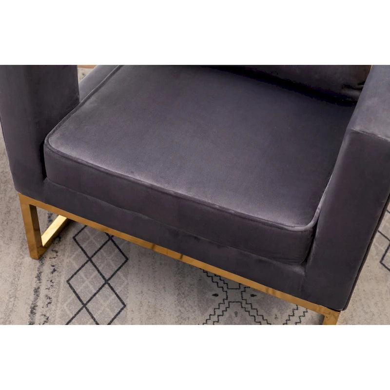 Roundhill Furniture Lenola zeitgenössischer gepolsterter Akzentsessel