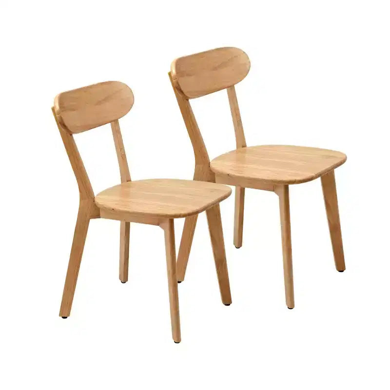 Set aus 2 Esszimmerstühlen aus Massivholz im Mid-Century-Modern-Stil, Küchenstühle für Esszimmer, Restaurant oder Wohnzimmer – Panipeachy