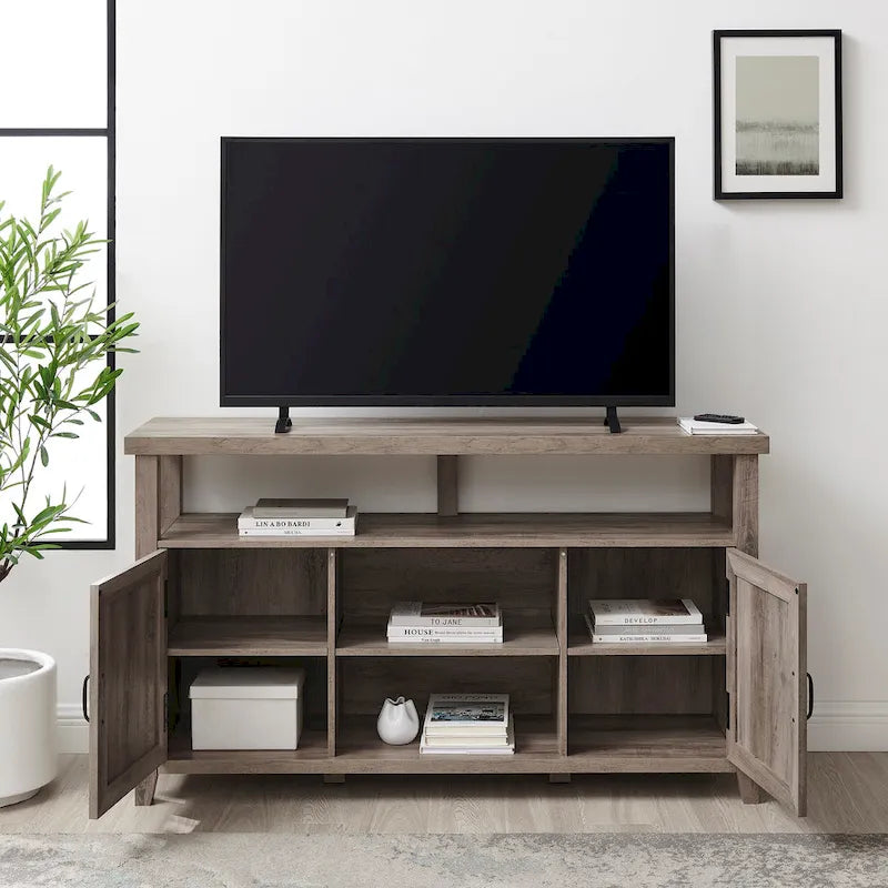 Middlebrook 58-Zoll-TV-Highboy mit gerillten Türen