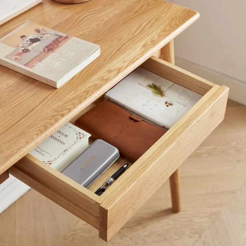 Massivholz-Schreibtisch mit Schublade für den Wohnbereich
