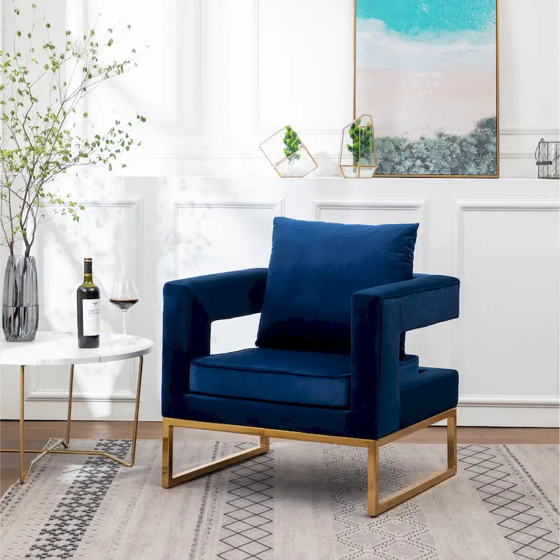 Roundhill Furniture Lenola zeitgenössischer gepolsterter Akzentsessel