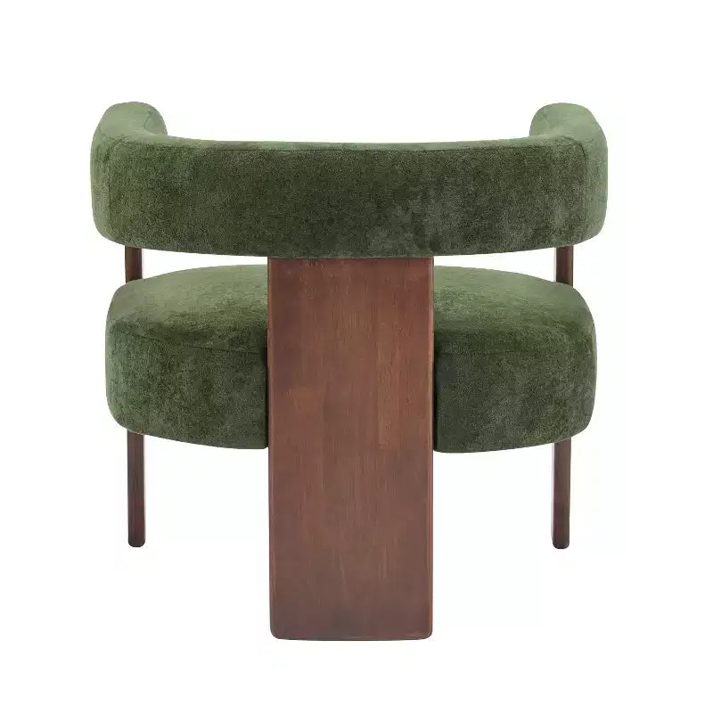 Christopher Knight Home Noah moderner Akzent-Sessel mit Polsterung und Gestell aus Kautschukholz