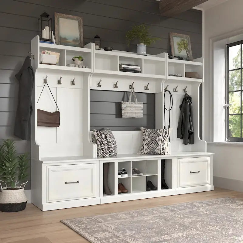 Woodland Eingangsbereich-Set mit Garderobe von Bush Furniture