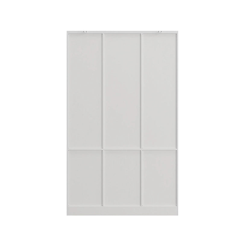 Vintage-inspiriertes zweiteiliges Kleiderschrank-Set mit Metallakzenten