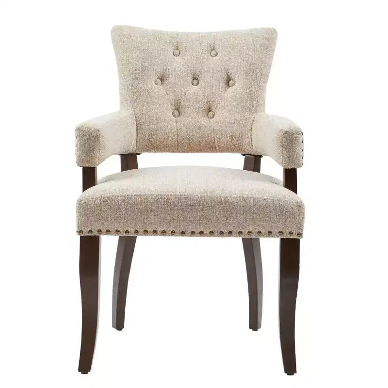 2er-Set Brooklyn Esszimmer-Armstühle Creme