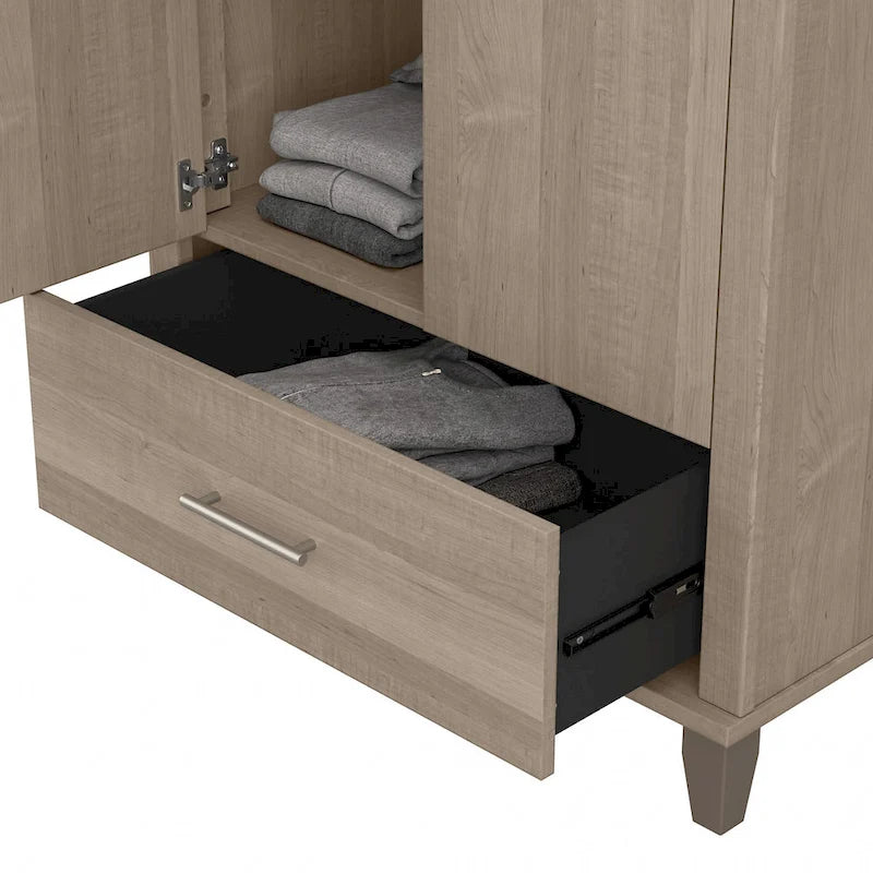 Somerset Hoher Eingangsschrank mit Türen und Schublade von Bush Furniture