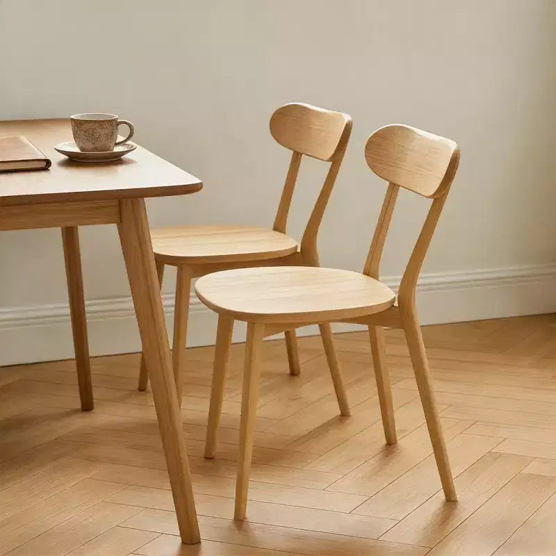 Set aus 2 Esszimmerstühlen aus Massivholz im Mid-Century-Modern-Stil, Küchenstühle für Esszimmer, Restaurant oder Wohnzimmer – Panipeachy