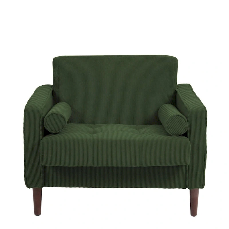 Moderne Polster-Akzentstühle, Cord-Breitsessel für Wohnzimmer