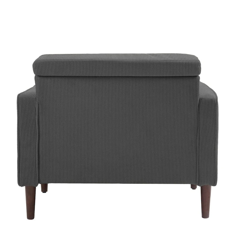 Moderne Polster-Akzentstühle, Cord-Breitsessel für Wohnzimmer