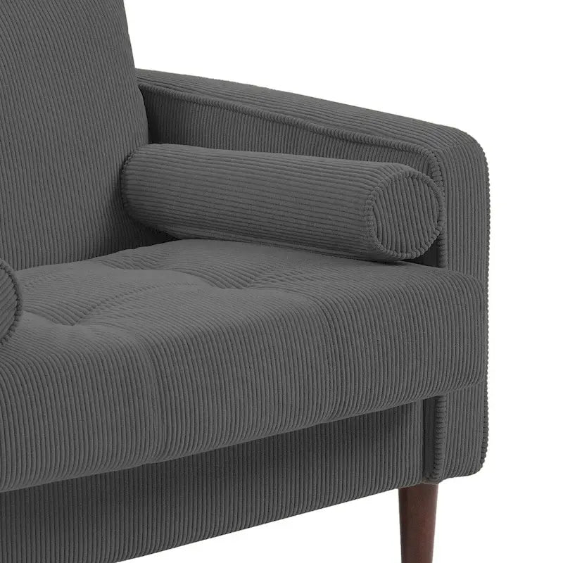 Moderne Polster-Akzentstühle, Cord-Breitsessel für Wohnzimmer