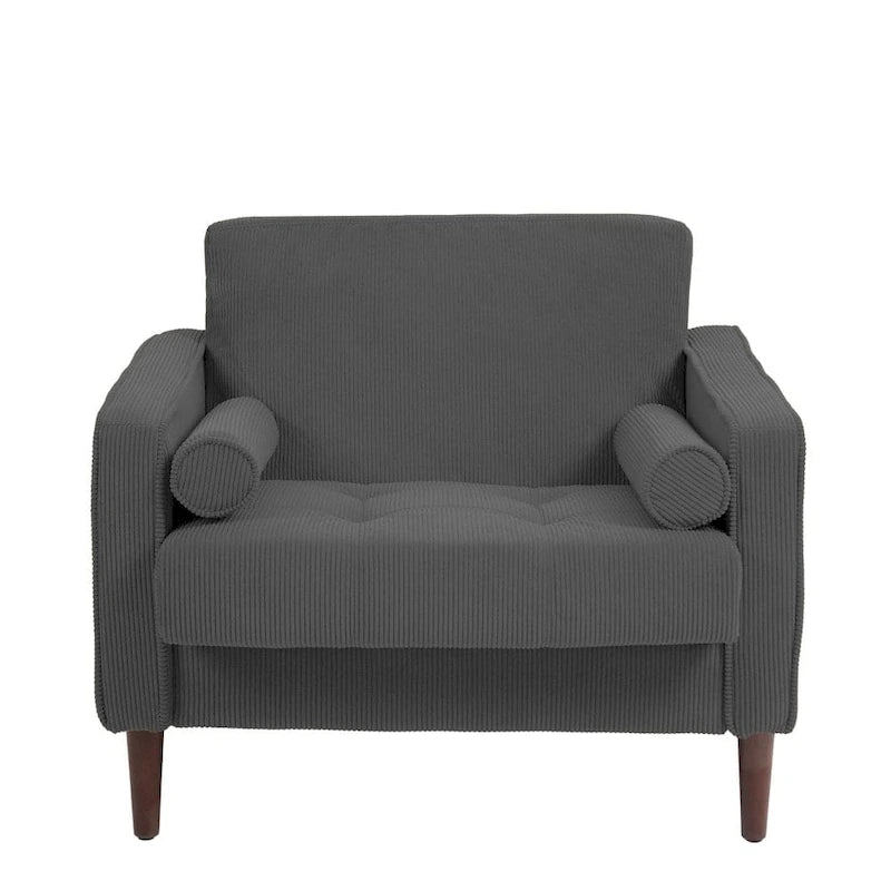 Moderne Polster-Akzentstühle, Cord-Breitsessel für Wohnzimmer