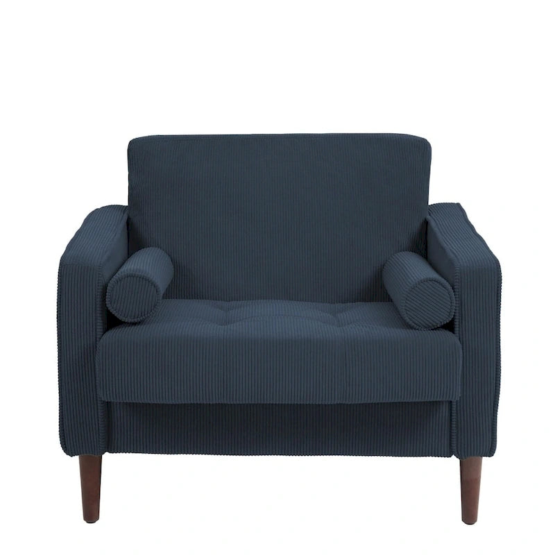Moderne Polster-Akzentstühle, Cord-Breitsessel für Wohnzimmer