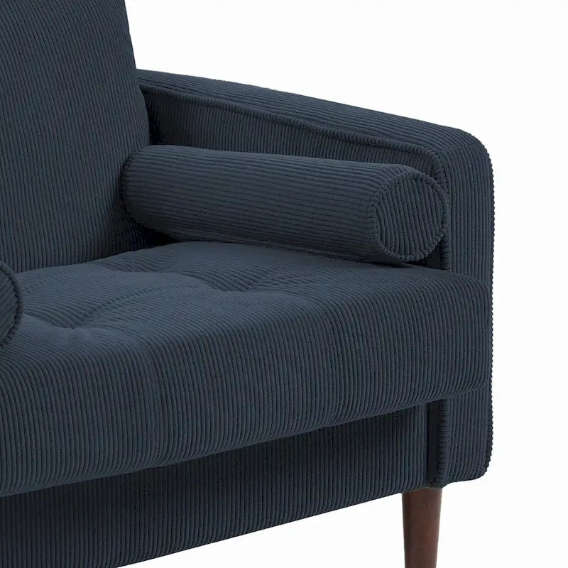 Moderne Polster-Akzentstühle, Cord-Breitsessel für Wohnzimmer