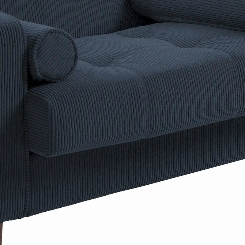 Moderne Polster-Akzentstühle, Cord-Breitsessel für Wohnzimmer