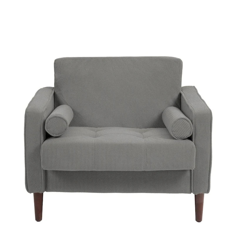 Moderne Polster-Akzentstühle, Cord-Breitsessel für Wohnzimmer