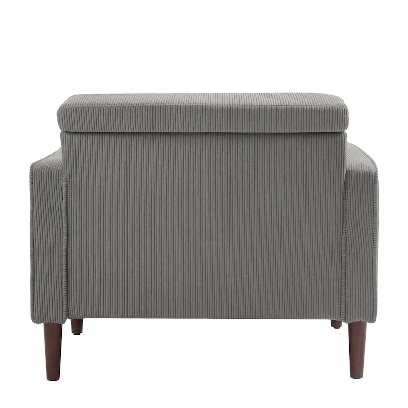 Moderne Polster-Akzentstühle, Cord-Breitsessel für Wohnzimmer