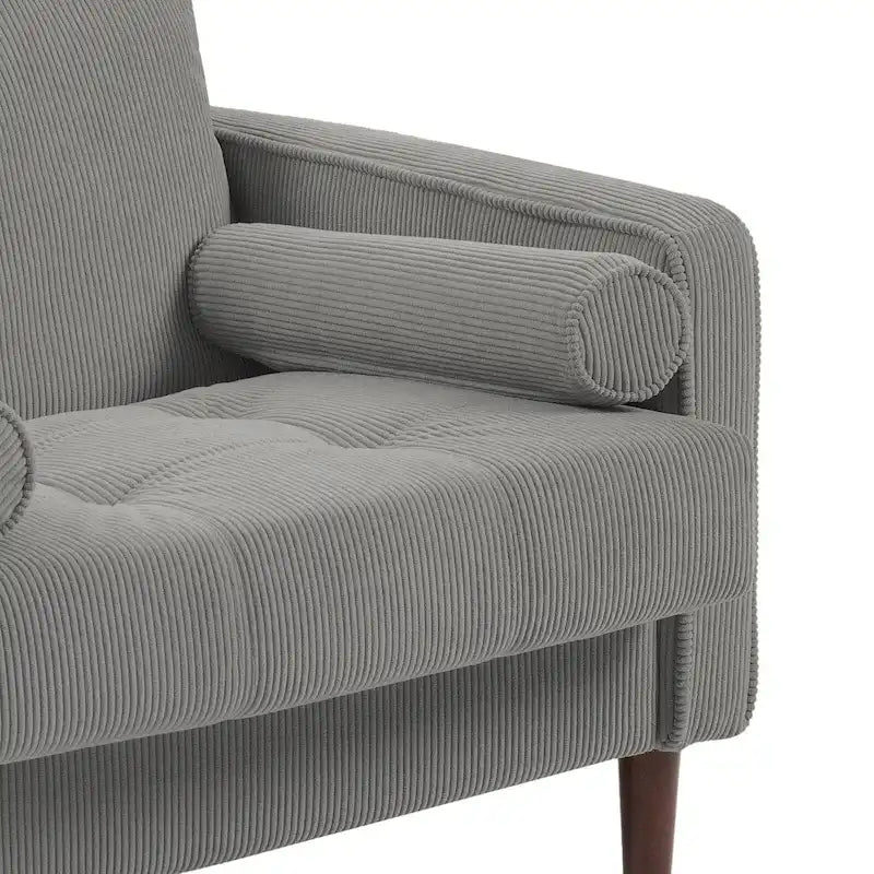 Moderne Polster-Akzentstühle, Cord-Breitsessel für Wohnzimmer