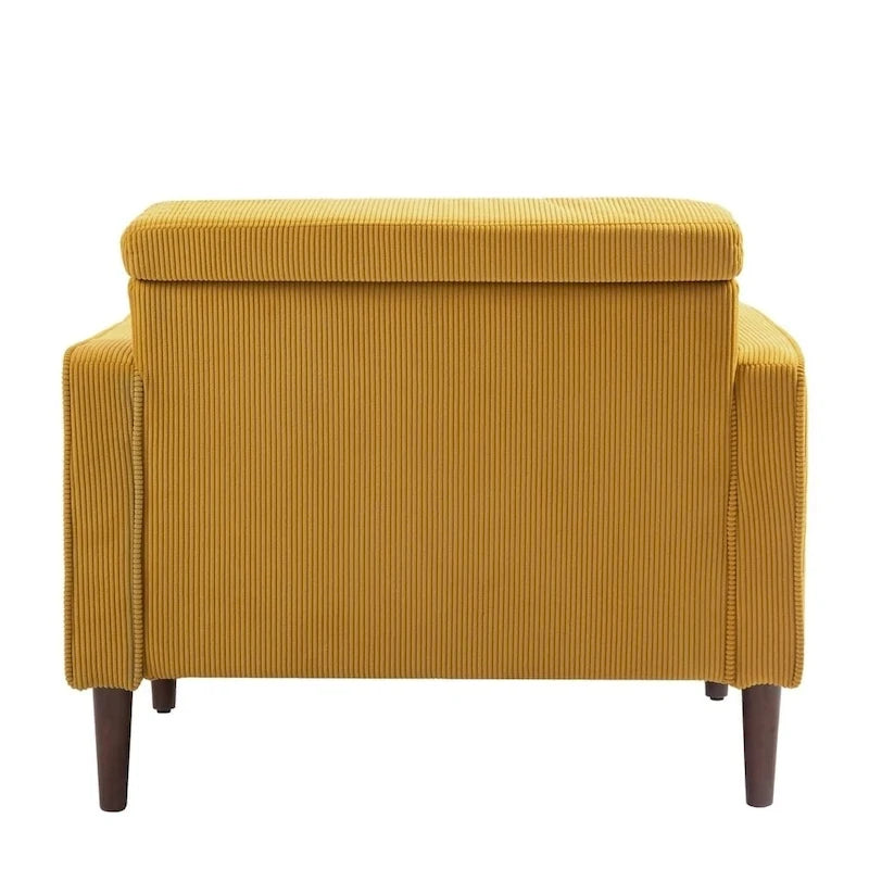 Moderne Polster-Akzentstühle, Cord-Breitsessel für Wohnzimmer
