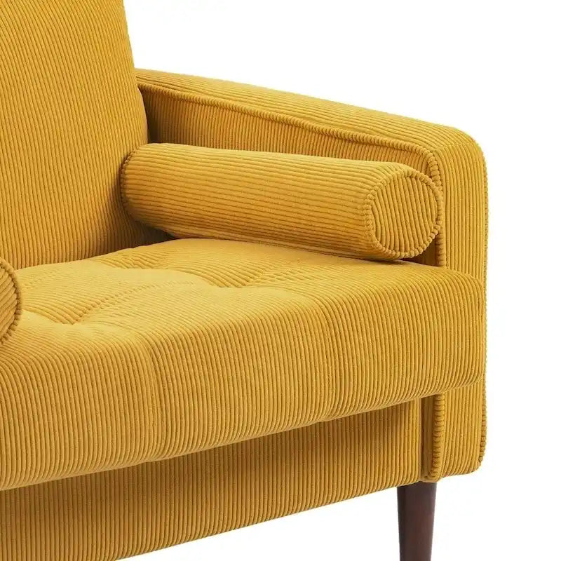 Moderne Polster-Akzentstühle, Cord-Breitsessel für Wohnzimmer