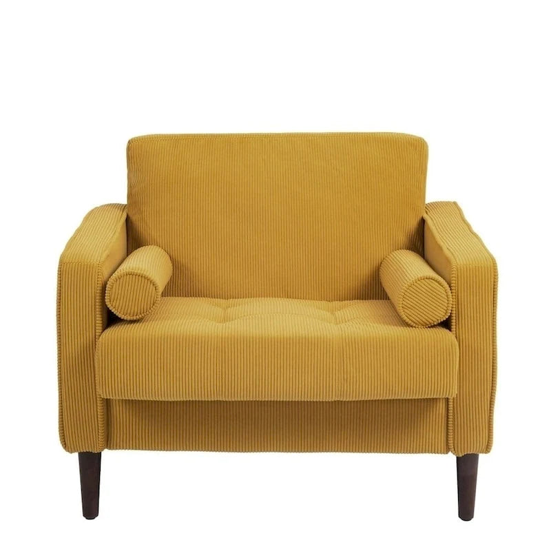Moderne Polster-Akzentstühle, Cord-Breitsessel für Wohnzimmer