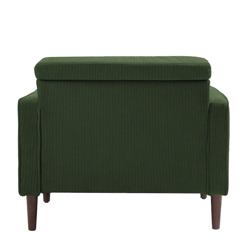 Moderne Polster-Akzentstühle, Cord-Breitsessel für Wohnzimmer