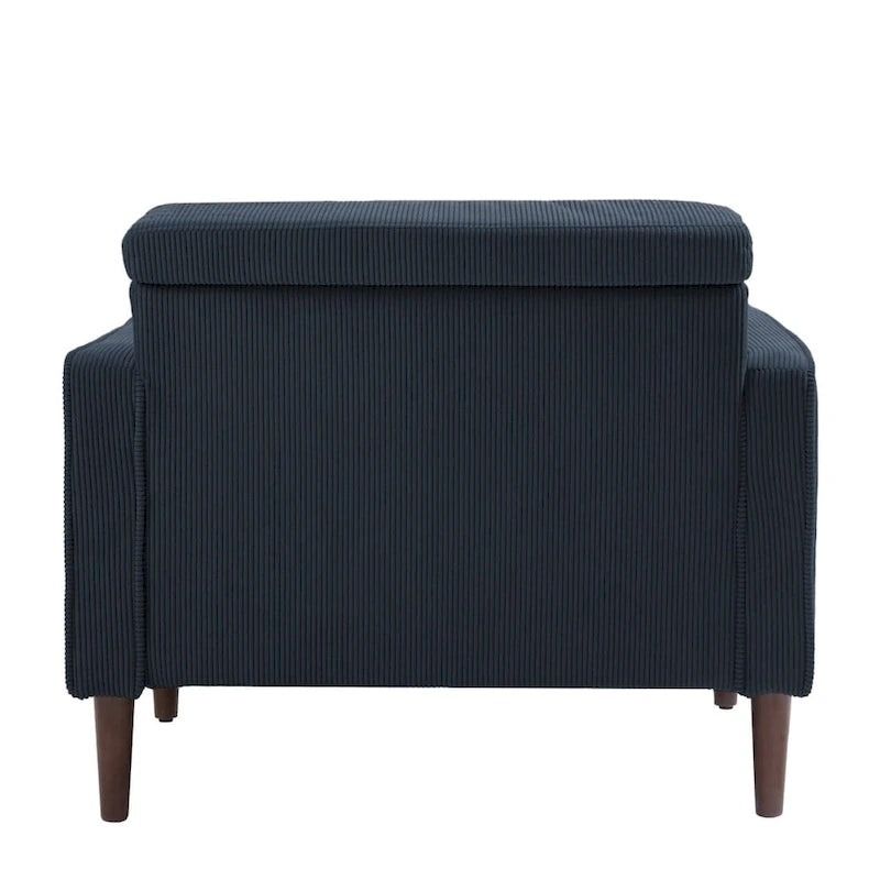 Moderne Polster-Akzentstühle, Cord-Breitsessel für Wohnzimmer