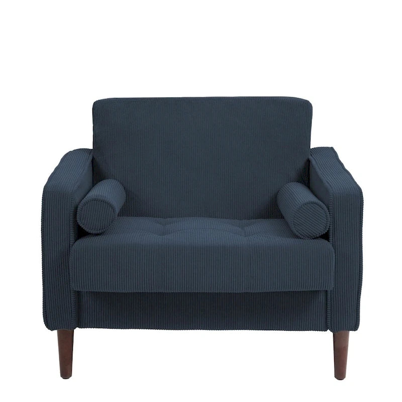 Moderne Polster-Akzentstühle, Cord-Breitsessel für Wohnzimmer