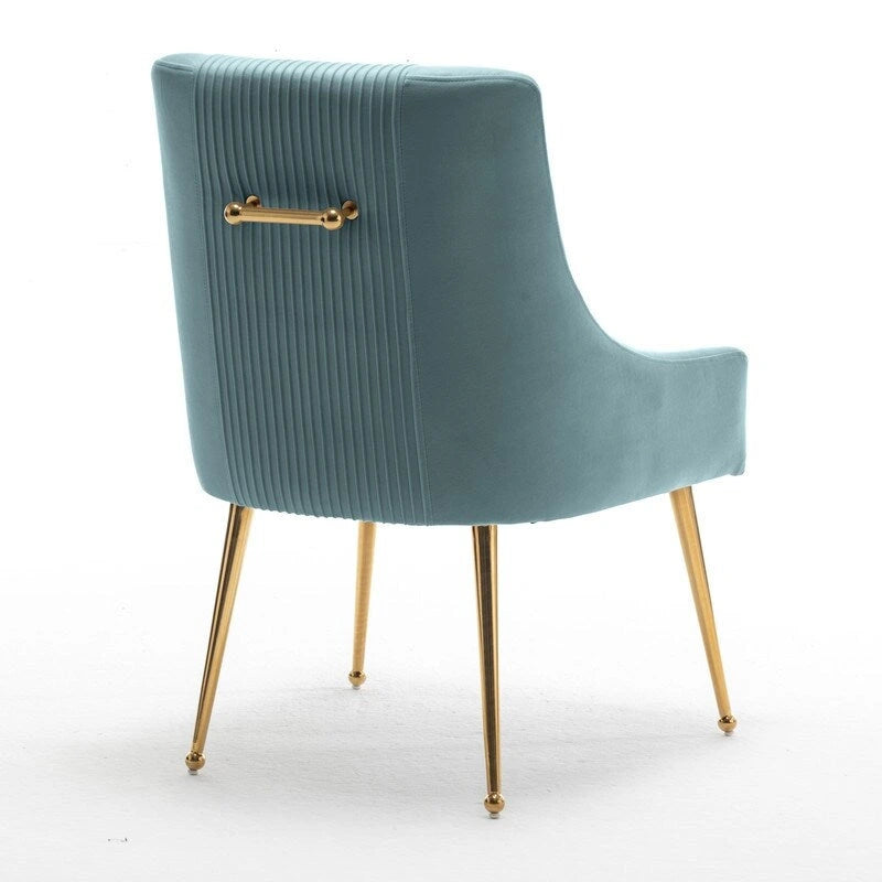 SEYNAR Moderner Glamour Samt-Esszimmerstuhl 8er-Set für das Esszimmer, getufteter Schminkstuhl für das Wohnzimmer (ohne Tisch)