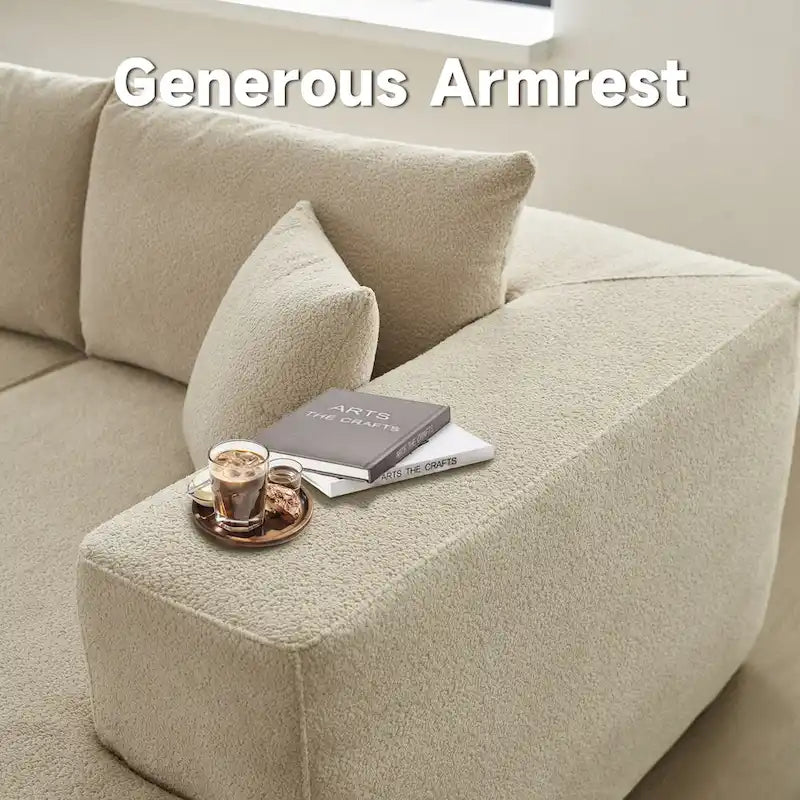 Modernes Polster-Chaiselongue-Sofa mit Kissen für das Wohnzimmer