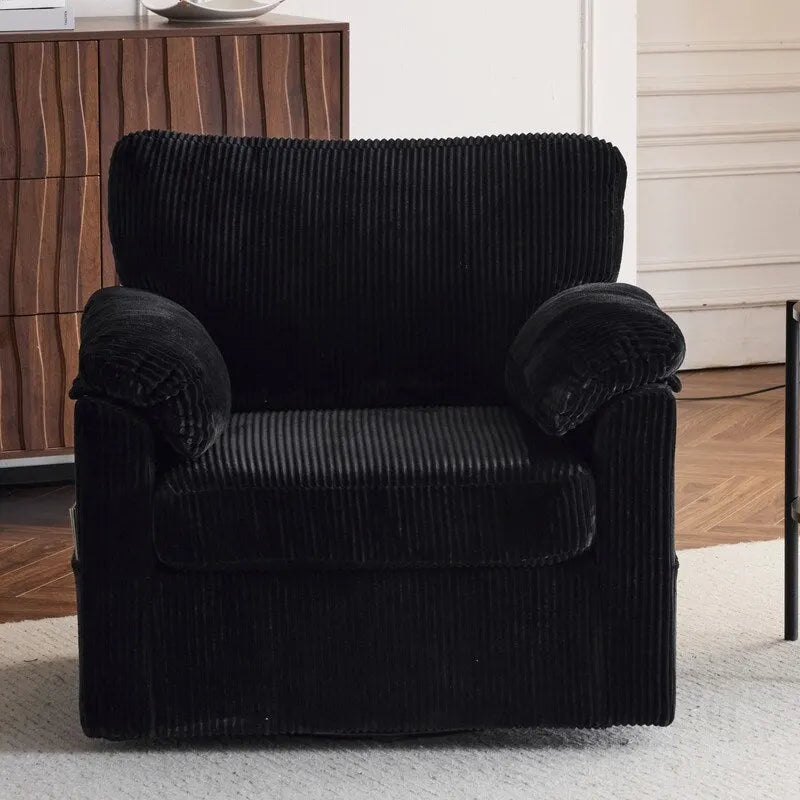 33-Zoll-Drehsessel aus Cord
