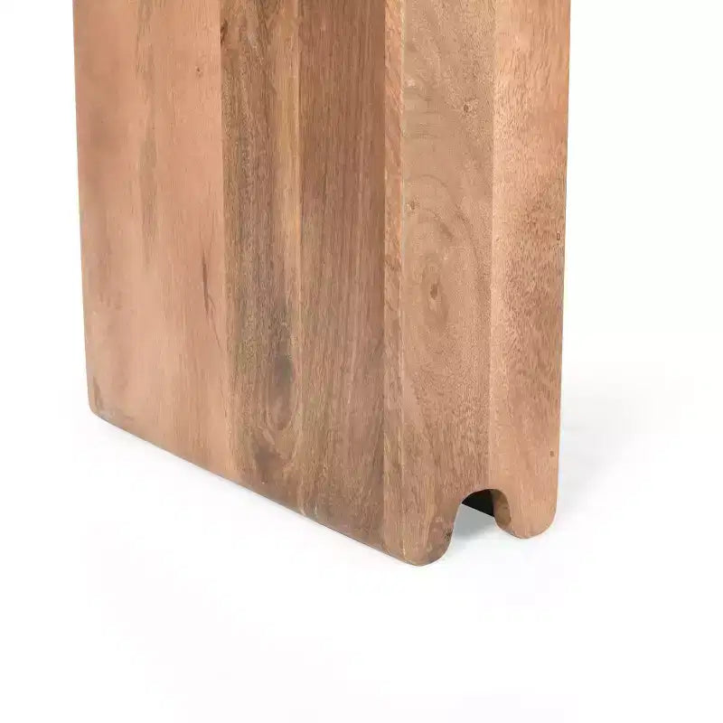 Whisen minimalistischer Konsolentisch im Landhausstil aus Mangoholz & Flurtisch mit verdickter Tischplatte